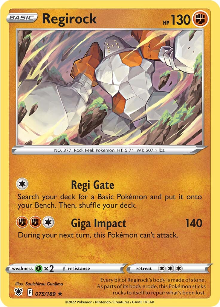 Regirock (075/189) [Sword & Shield: Astral Radiance] | GnG Games