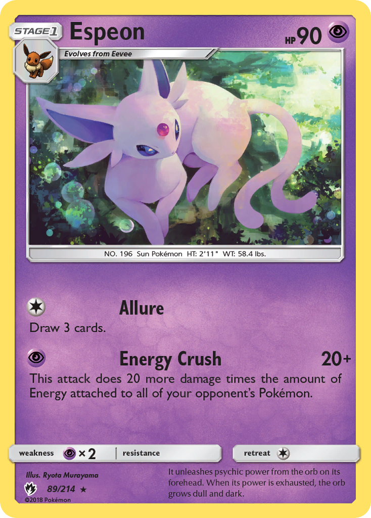 Espeon (89/214) [Sun & Moon: Lost Thunder] | GnG Games