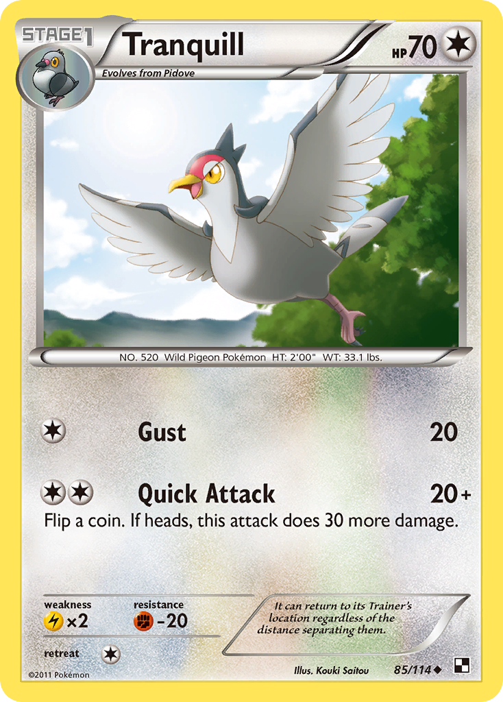 Tranquill (85/114) [Black & White: Base Set] | GnG Games