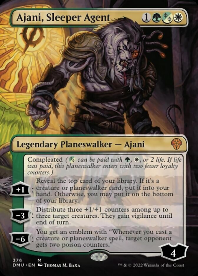 Ajani, Sleeper Agent (Borderless) (376) [Dominaria United] | GnG Games