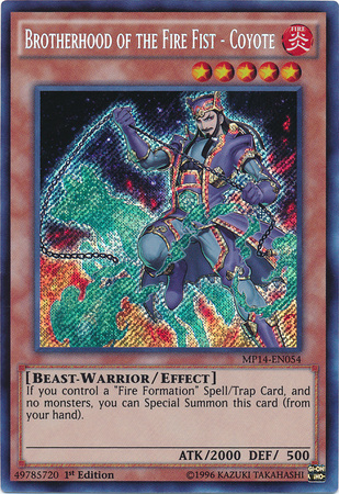 Brotherhood of the Fire Fist - Coyote [MP14-EN054] Secret Rare | GnG Games