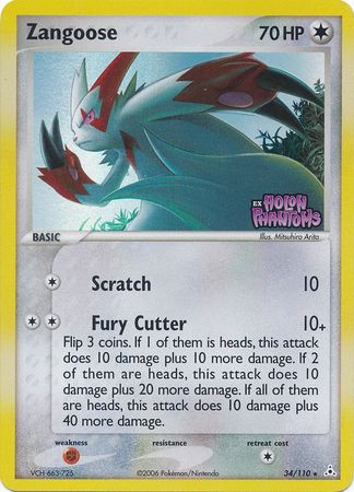 Zangoose (34/110) (Stamped) [EX: Holon Phantoms] | GnG Games