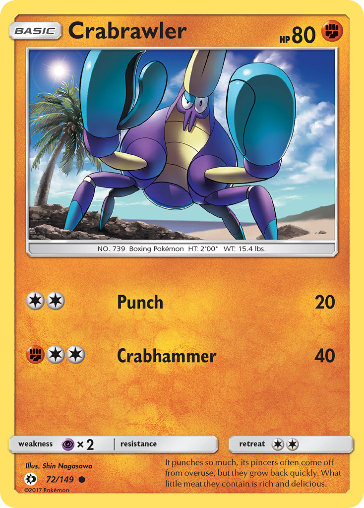 Crabrawler (72/149) [Sun & Moon: Base Set] | GnG Games