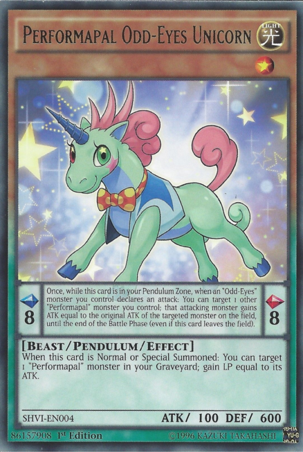 Performapal Odd-Eyes Unicorn [SHVI-EN004] Rare | GnG Games