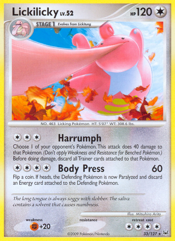 Lickilicky (33/127) [Platinum: Base Set] | GnG Games