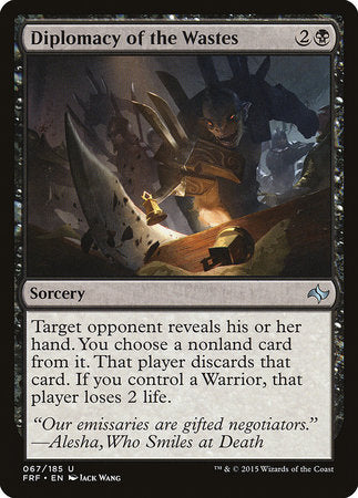 Diplomacy of the Wastes [Fate Reforged] | GnG Games