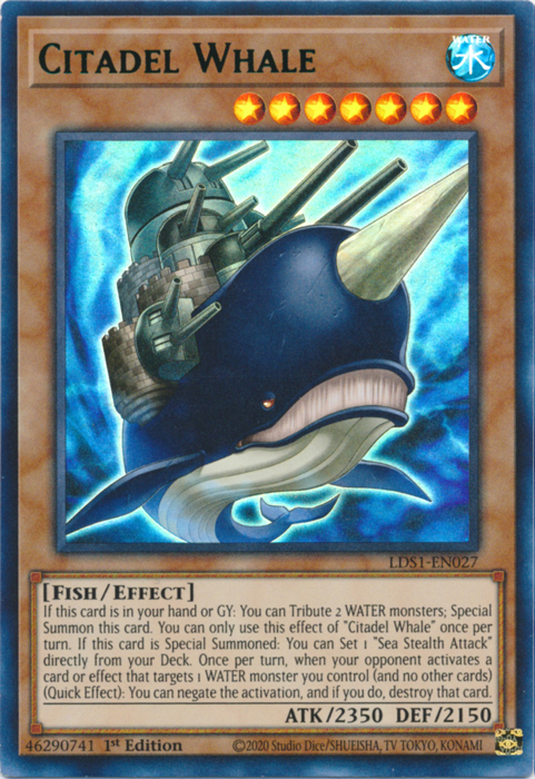 Citadel Whale (Green) [LDS1-EN027] Ultra Rare | GnG Games