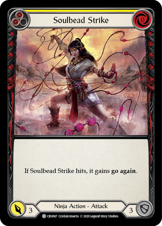 Soulbead Strike (Yellow) [CRU067] 1st Edition Normal | GnG Games