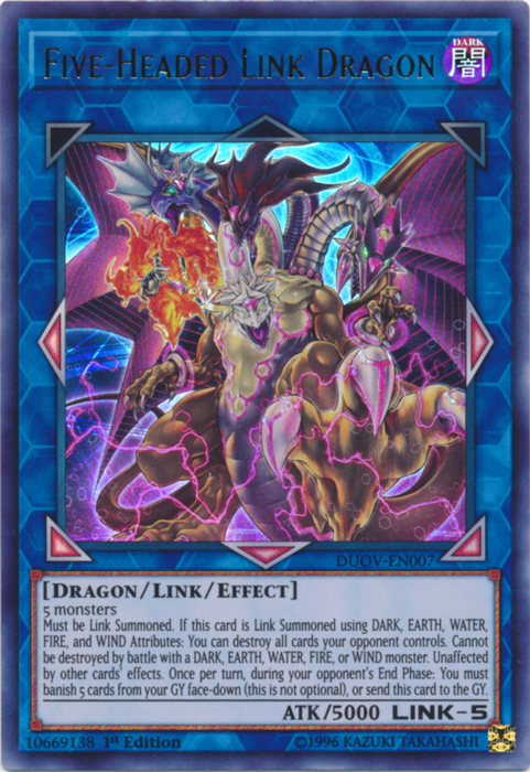 Five-Headed Link Dragon [DUOV-EN007] Ultra Rare | GnG Games