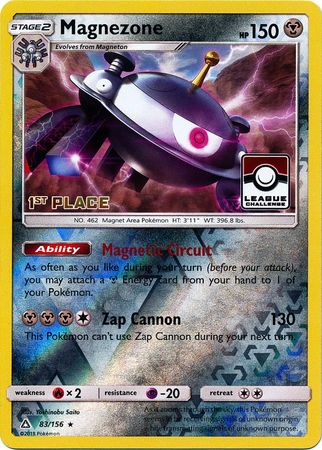 Magnezone (83/156) (League Promo 1st Place) [Sun & Moon: Ultra Prism] | GnG Games