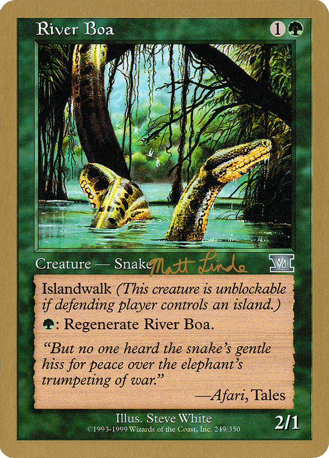 River Boa (Matt Linde) [World Championship Decks 1999] | GnG Games