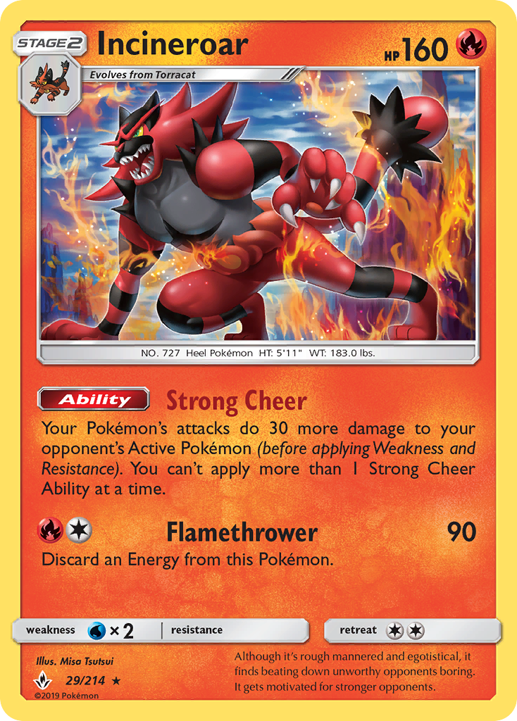 Incineroar (29/214) [Sun & Moon: Unbroken Bonds] | GnG Games