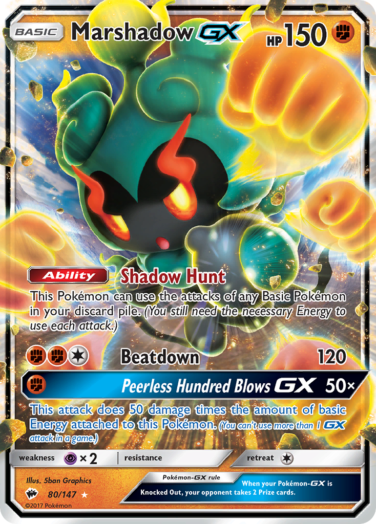 Marshadow GX (80/147) [Sun & Moon: Burning Shadows] | GnG Games