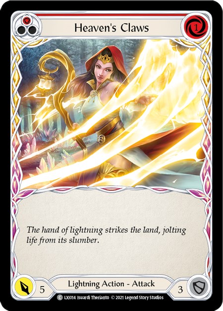 Heaven's Claws (Red) [LXI014] (Tales of Aria Lexi Blitz Deck)  1st Edition Normal | GnG Games