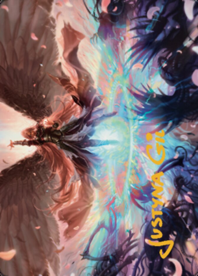 Iridian Maelstrom Art Card (Gold-Stamped Signature) [Dominaria United Art Series] | GnG Games