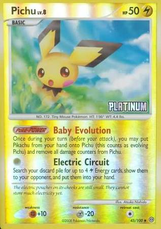 Pichu (45/100) [Burger King Promos: 2009 Collection] | GnG Games