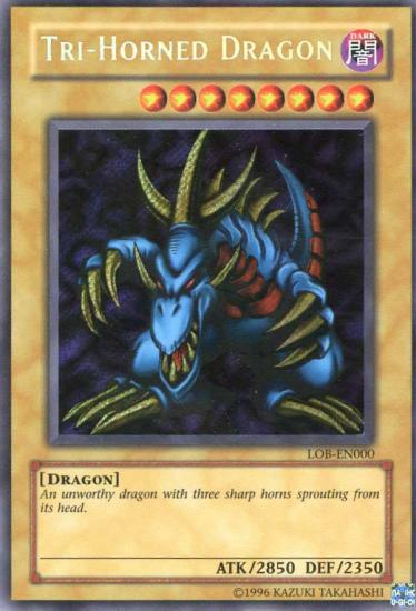 Tri-Horned Dragon [LOB-EN000] Secret Rare | GnG Games