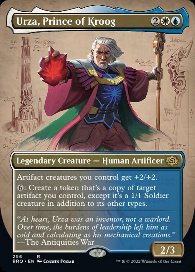 Urza, Prince of Kroog (Borderless Alternate Art) [The Brothers' War] | GnG Games