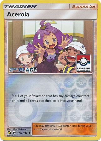 Acerola (112a/147) (League Promo 2nd Place) [Sun & Moon: Burning Shadows] | GnG Games