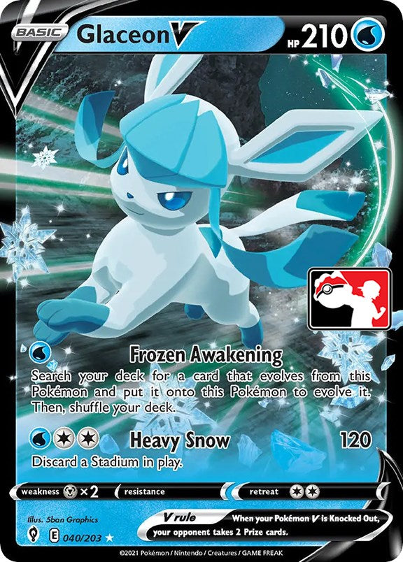 Glaceon V (040/203) [Prize Pack Series One] | GnG Games