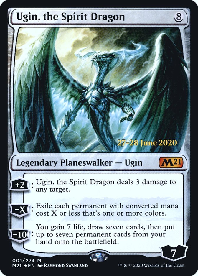 Ugin, the Spirit Dragon  [Core Set 2021 Prerelease Promos] | GnG Games