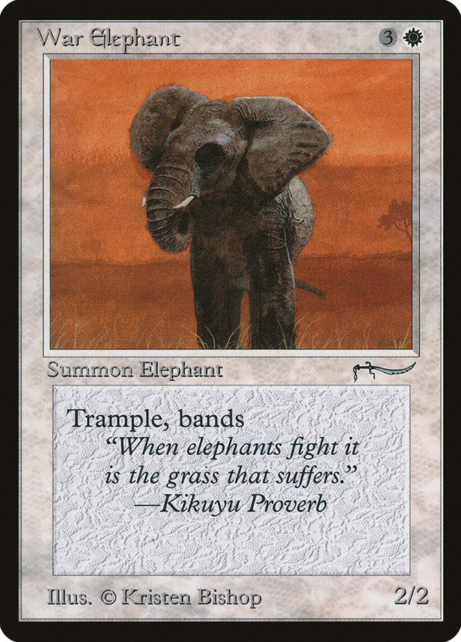 War Elephant (Dark Mana Cost) [Arabian Nights] | GnG Games