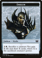 Ob Nixilis of the Black Oath Emblem // Zombie (016/036) Double-sided Token [Commander 2014 Tokens] | GnG Games