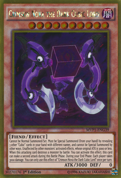 Crimson Nova the Dark Cubic Lord [MVP1-ENG39] Gold Rare | GnG Games