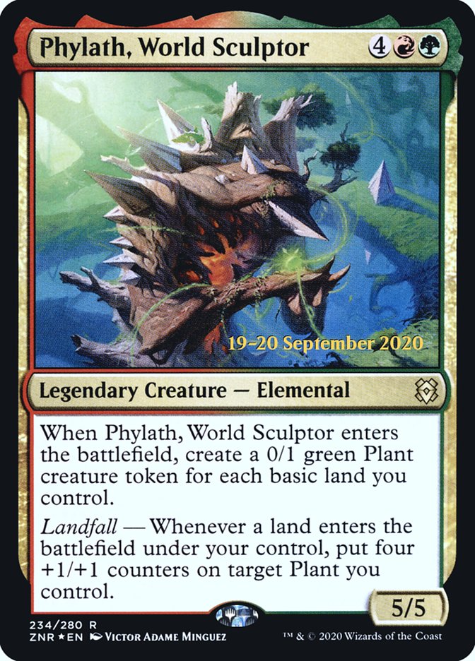 Phylath, World Sculptor  [Zendikar Rising Prerelease Promos] | GnG Games