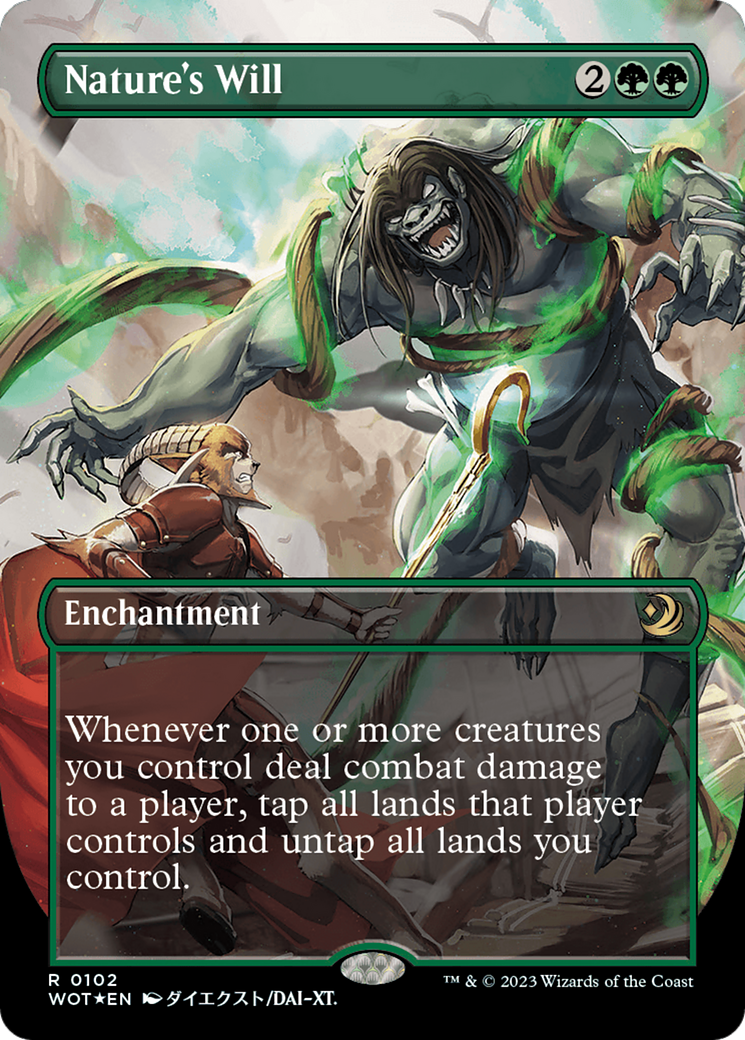 Nature's Will (Anime Borderless) (Confetti Foil) [Wilds of Eldraine: Enchanting Tales] | GnG Games