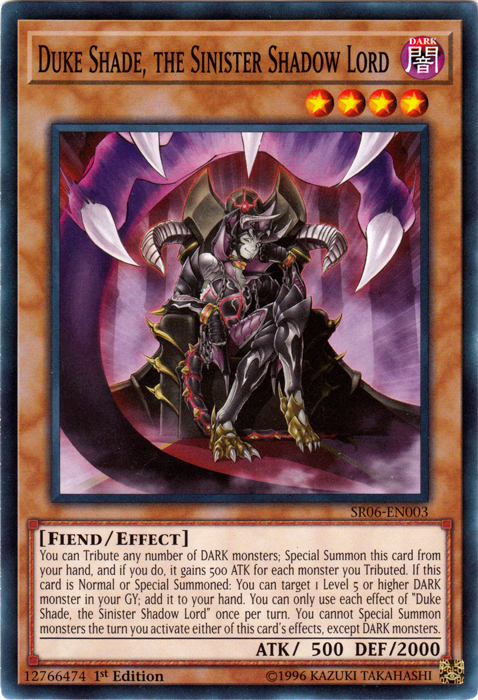 Duke Shade, the Sinister Shadow Lord [SR06-EN003] Common | GnG Games