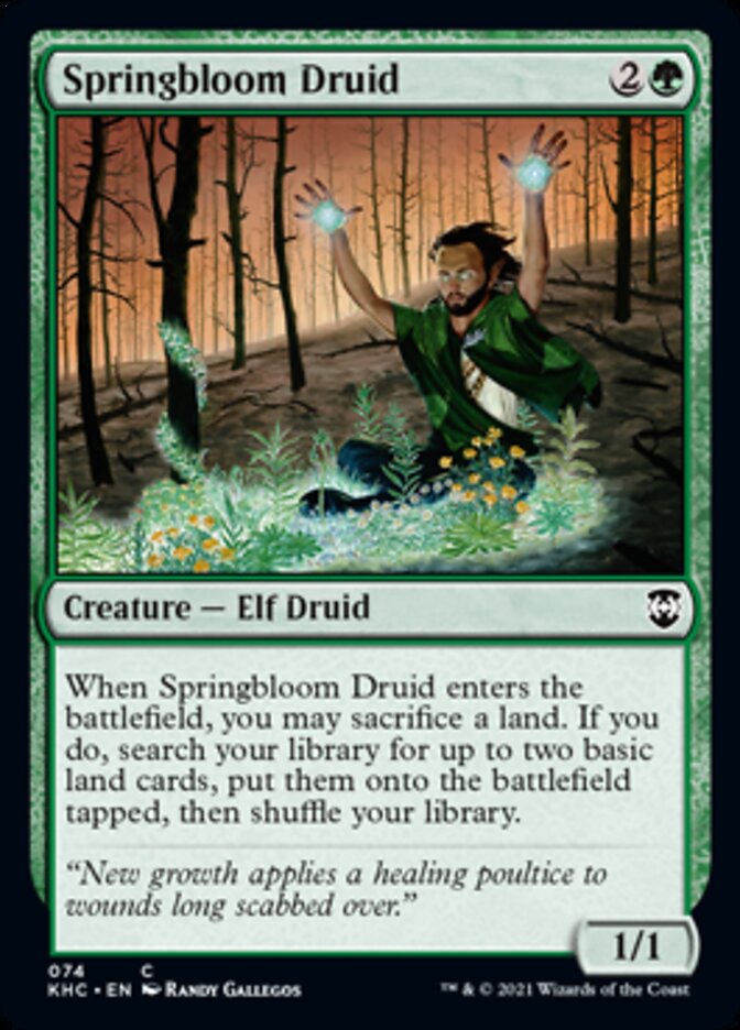 Springbloom Druid [Kaldheim Commander] | GnG Games