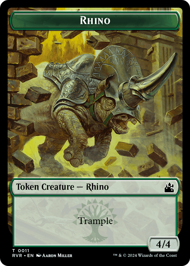 Goblin (0008) // Rhino Double-Sided Token [Ravnica Remastered Tokens] | GnG Games