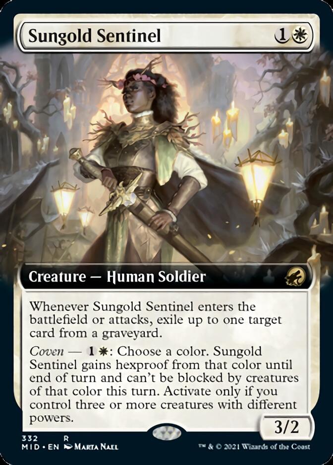 Sungold Sentinel (Extended) [Innistrad: Midnight Hunt] | GnG Games