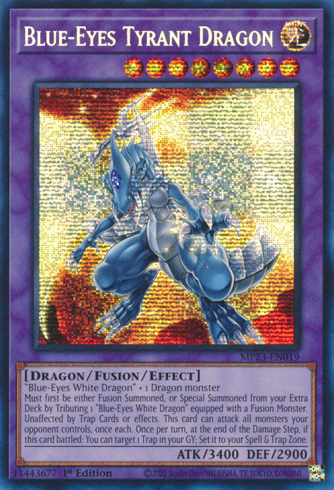 Blue-Eyes Tyrant Dragon [MP23-EN019] Prismatic Secret Rare | GnG Games