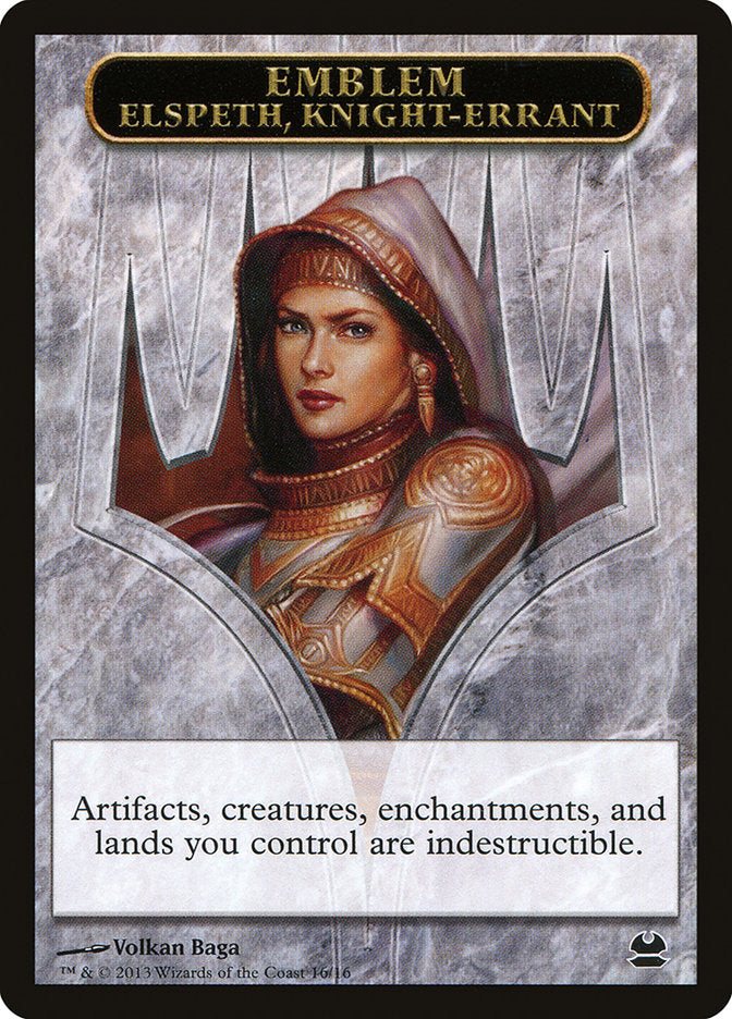 Elspeth, Knight-Errant Emblem [Modern Masters Tokens] | GnG Games