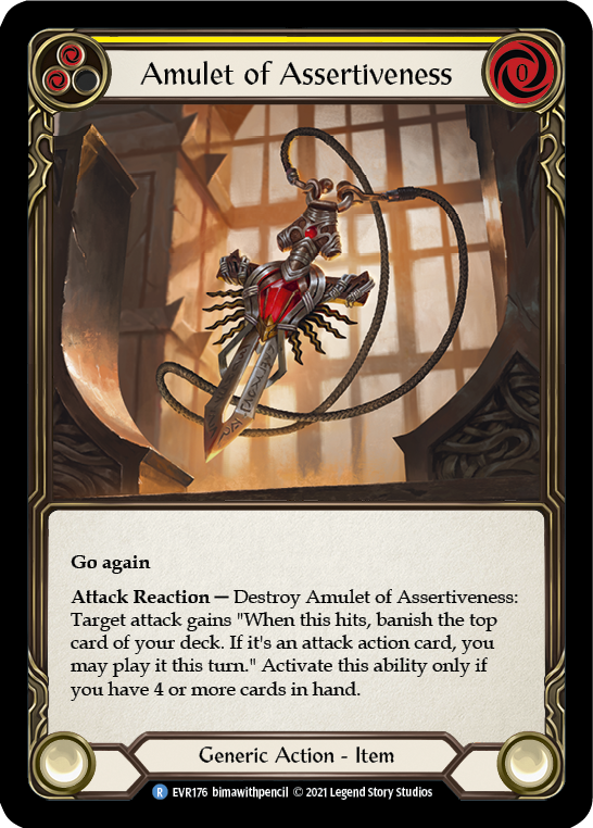 Amulet of Assertiveness [EVR176] (Everfest)  1st Edition Cold Foil | GnG Games