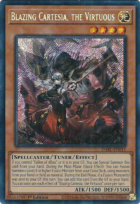 Blazing Cartesia, the Virtuous [DABL-EN011] Secret Rare | GnG Games