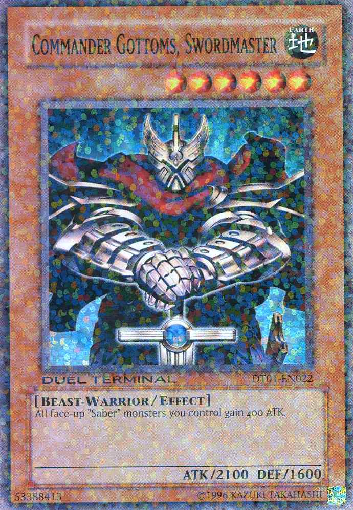 Commander Gottoms, Swordmaster [DT01-EN022] Super Rare | GnG Games