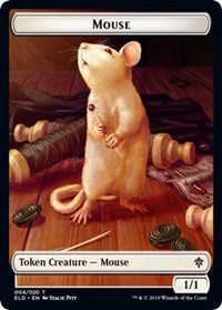 Mouse // Food (18) Double-sided Token [Throne of Eldraine Tokens] | GnG Games