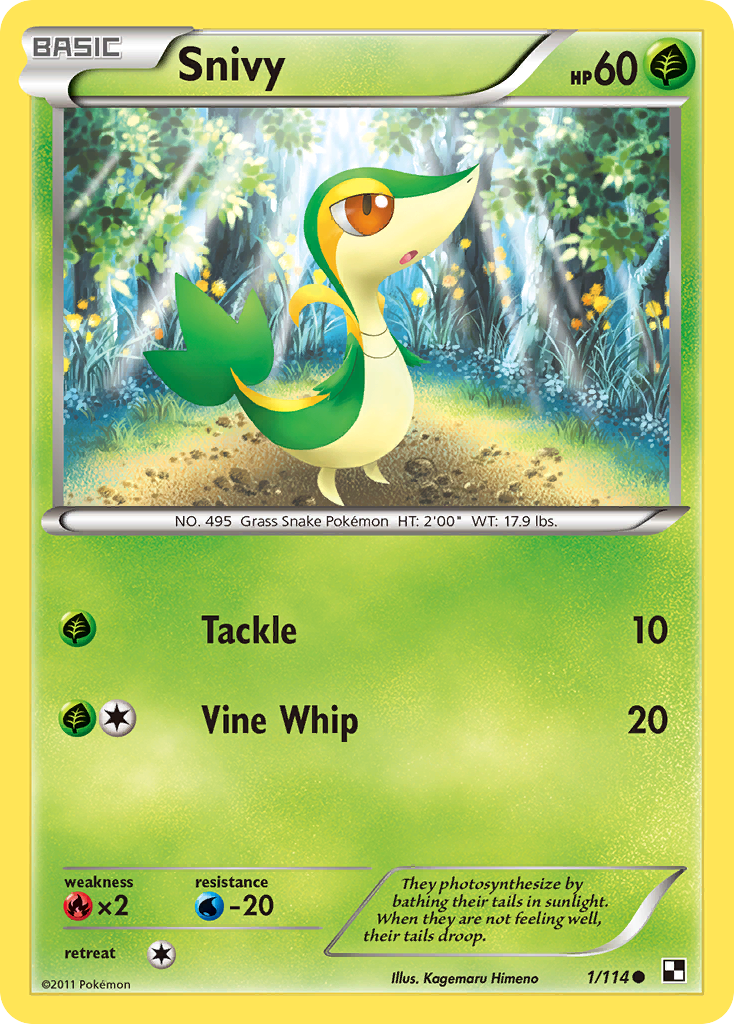 Snivy (1/114) (Cosmos Holo) [Black & White: Base Set] | GnG Games