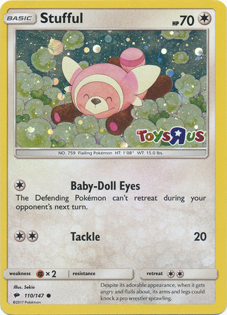 Stufful (110/147) (Toys R Us Promo) [Sun & Moon: Burning Shadows] | GnG Games