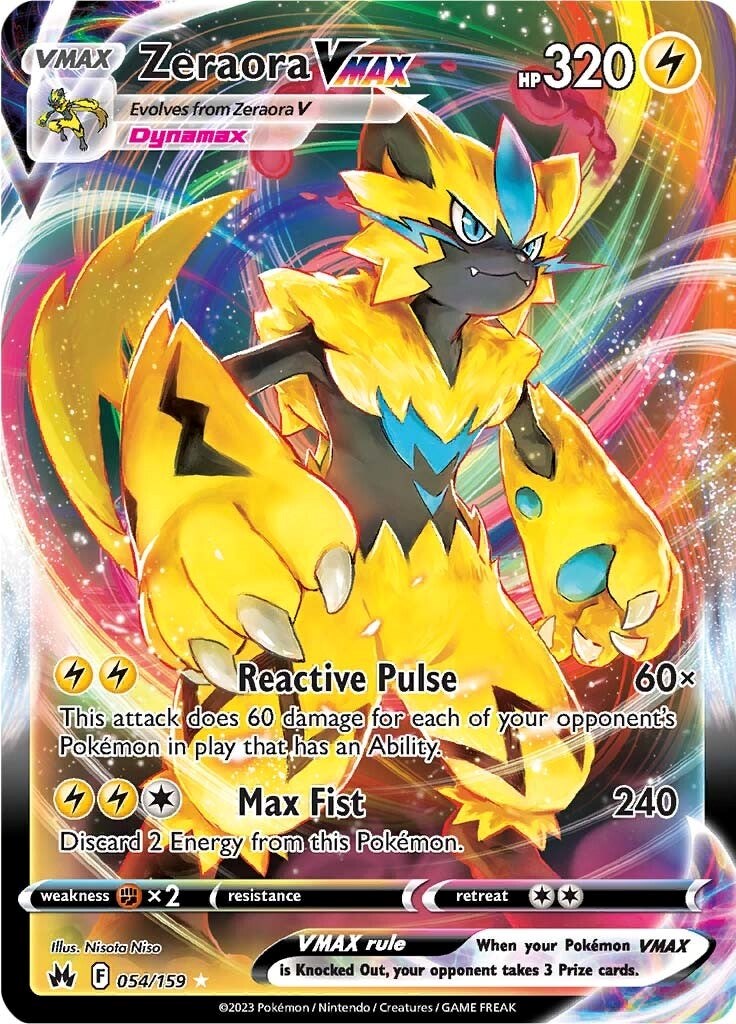 Zeraora VMAX (054/159) [Sword & Shield: Crown Zenith] | GnG Games