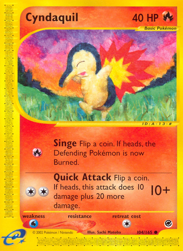 Cyndaquil (104/165) [Expedition: Base Set] | GnG Games