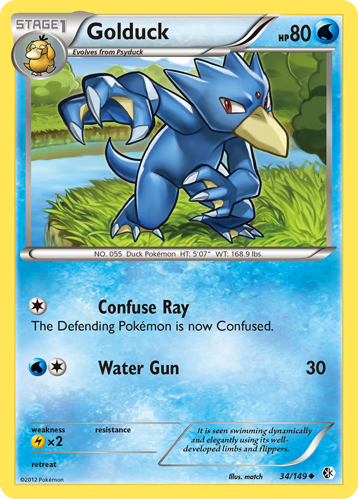 Golduck (34/149) [Black & White: Boundaries Crossed] | GnG Games