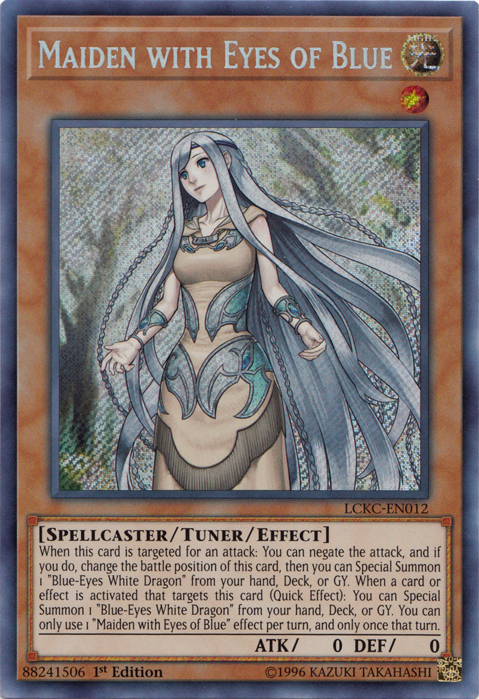 Maiden with Eyes of Blue [LCKC-EN012] Secret Rare | GnG Games