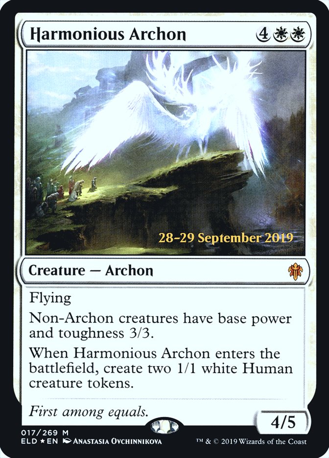 Harmonious Archon  [Throne of Eldraine Prerelease Promos] | GnG Games