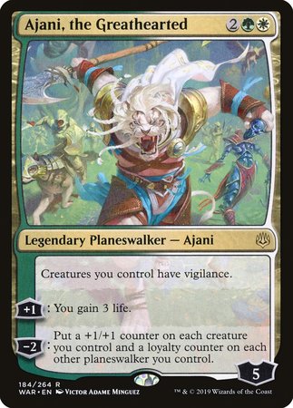 Ajani, the Greathearted [War of the Spark] | GnG Games