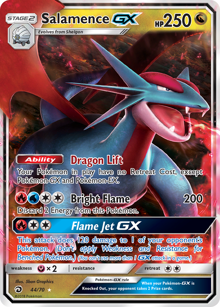 Salamence GX (44/70) [Sun & Moon: Dragon Majesty] | GnG Games