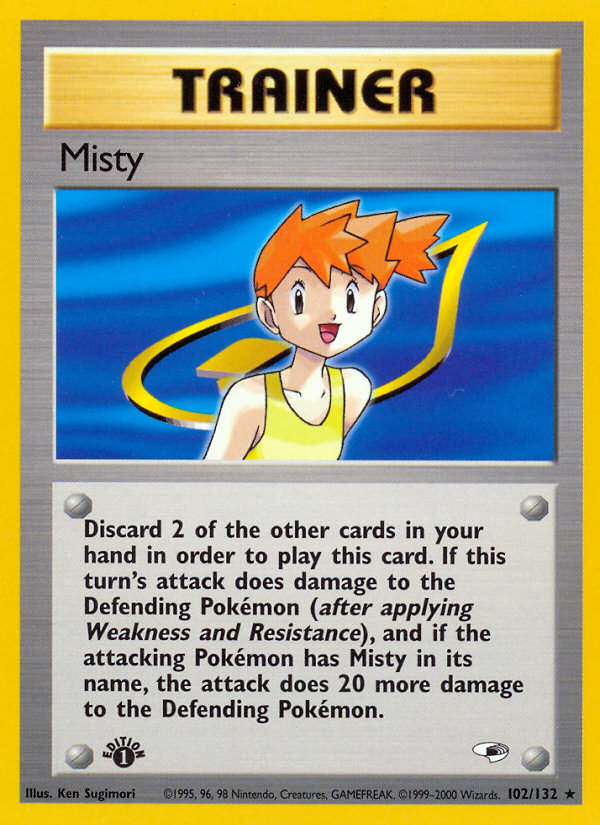 Misty (102/132) [Gym Heroes 1st Edition] | GnG Games